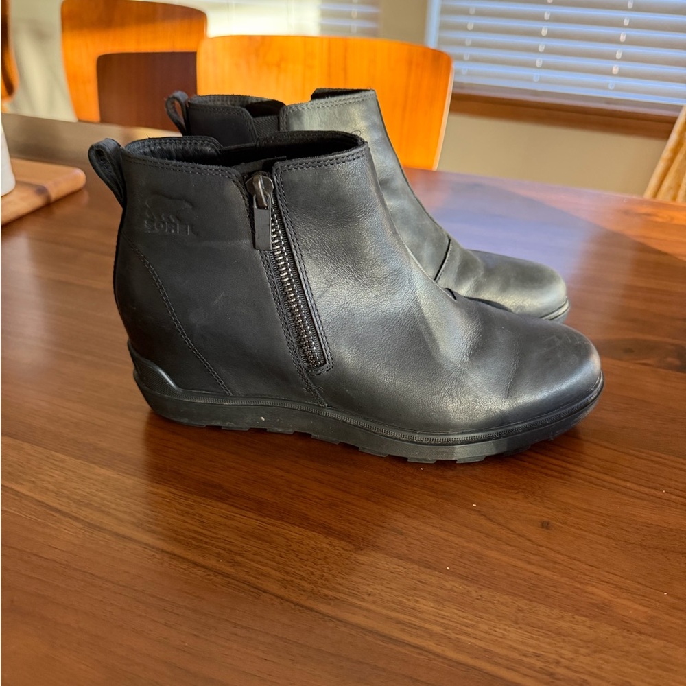 Sorel Black Ankle Boots